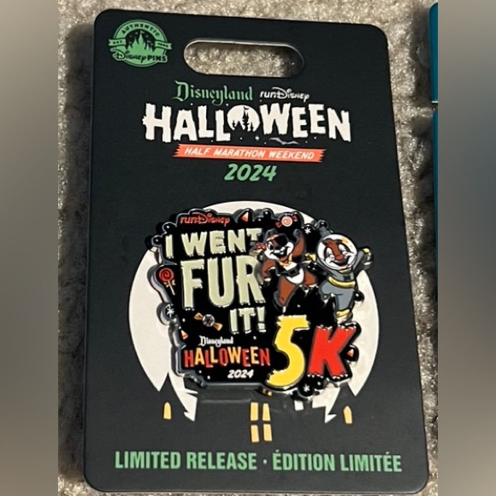 2024 Disneyland Halloween Half Marathon weekend 5k pin